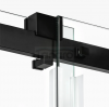 NEW TRENDY Drzwi wnękowe 110x200 Softi X Black, drzwi pojedyncze, przesuwne typu soft close  EXK-5353/EXK-5354